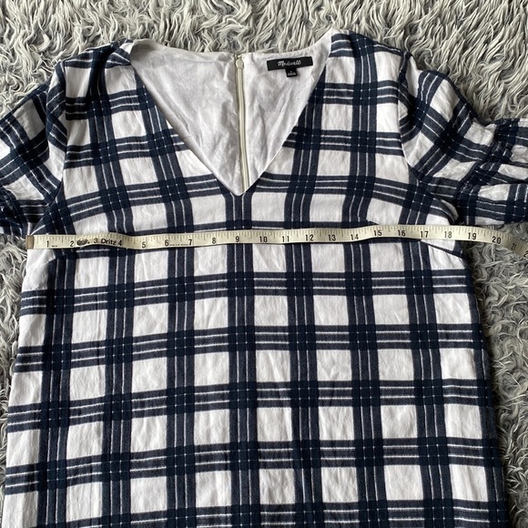 Madewell Bell-Sleeve Dress in Leighton Plaid Size 2 - Picture 15 of 17